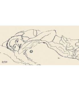 Reclined Woman - Gustav Klimt