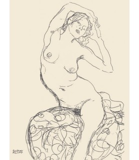 Seated Nude Woman - Gustav...