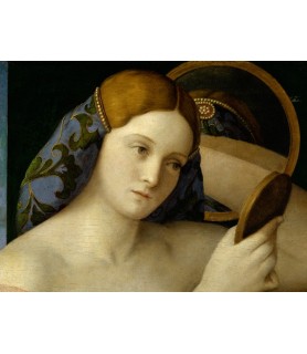 Giovane donna allo specchio (detail) - Giovanni Bellini