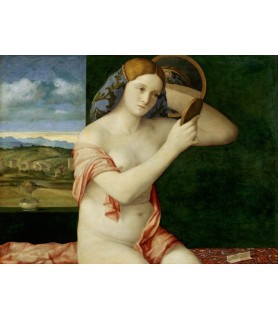 Giovane donna allo specchio - Giovanni Bellini