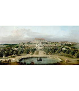 Gardenview of the Kaiser's Summer Palace (detail) - Bernardo Bellotto