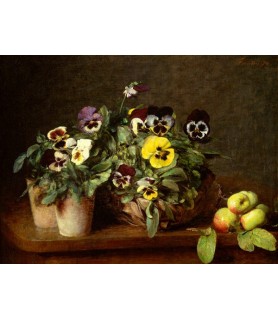 Still Life with Pansies -...