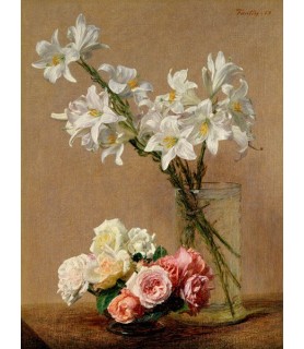 Roses and Lilies - Henri...
