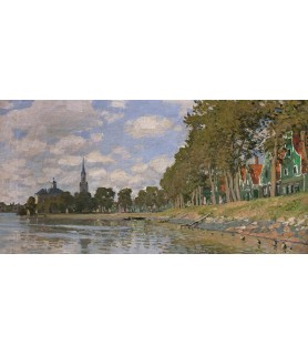Zaandam, Holland (detail) - Claude Monet
