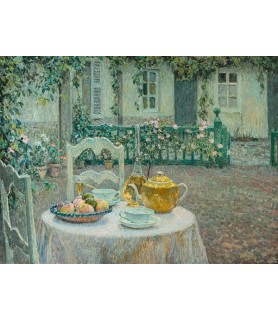 The Pink Tablecloth - Henri Le Sidaner