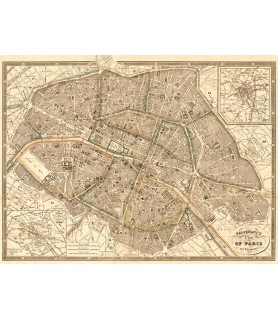 Plan of Paris and Environs,...